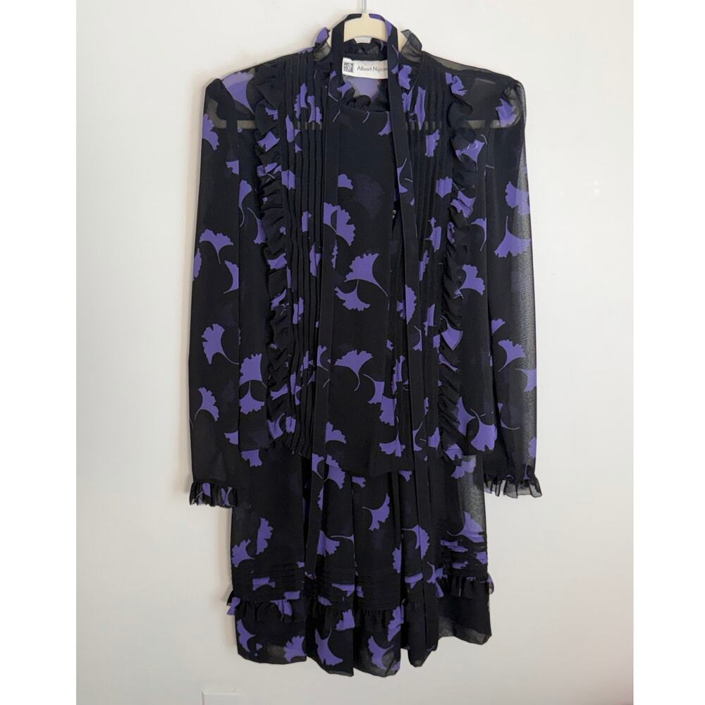 Albert Nipon Vintage 2pc dress size small/medium